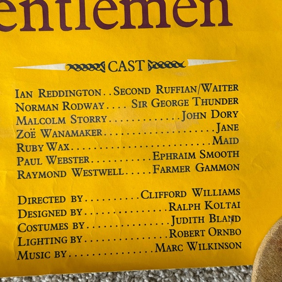 Vintage Print Wild Oats Theatre Poster Royal Shakespeare. - Picture 4 of 9